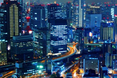 Geceleyin Osaka Şehri