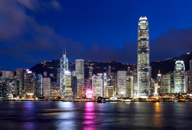 Geceleyin Hong Kong Şehri