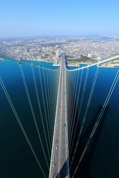 Akashi-kaikyo brug kobe weergeven — Stockfoto