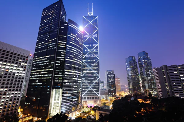 Distretto centrale degli affari a Hong Kong — Foto Stock