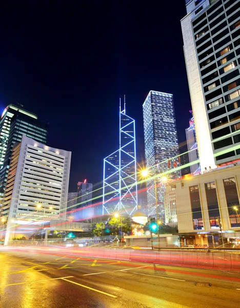 Hong kong city trafik trail — Stockfoto