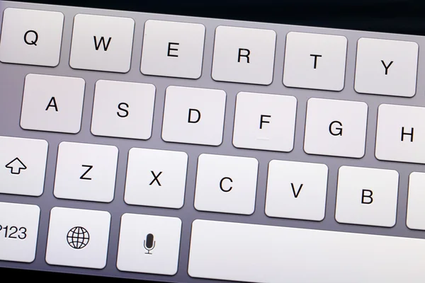 Клавиатура Qwerty — стоковое фото