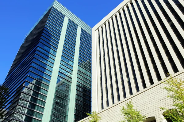 Financiële wijk in stad Tokio — Stockfoto