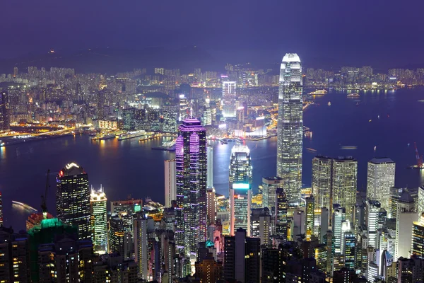 Hong Kong at night Stock Picture
