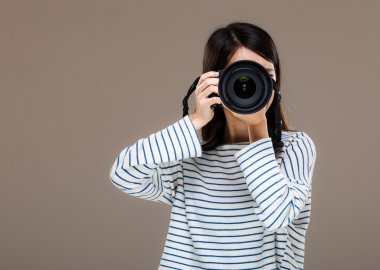 Asya kadın fotoğrafçı