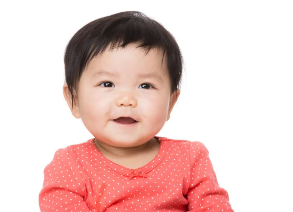 Asiático bebé niña sonrisas —  Fotos de Stock