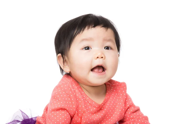 Aziatische baby meisje shout — Stockfoto