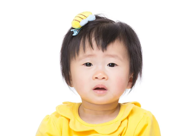 Izole kız Asya bebek — Stok fotoğraf