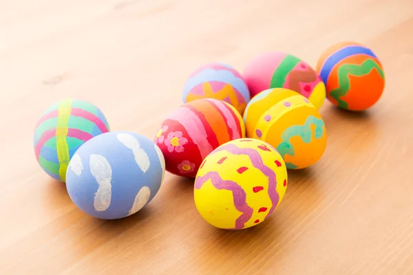 Çocuk boyanmış Paskalya yumurtası — Stok fotoğraf