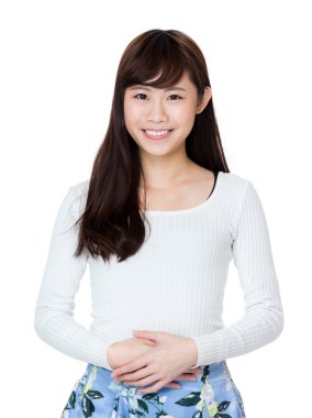 Asyalı kadın izole