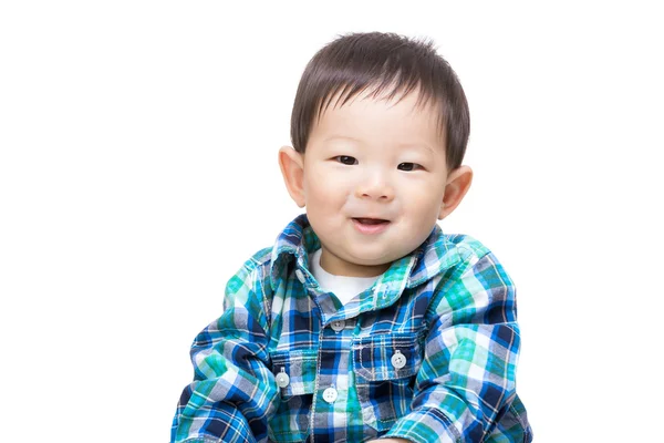 Asiático bebê menino se sentir feliz — Fotografia de Stock