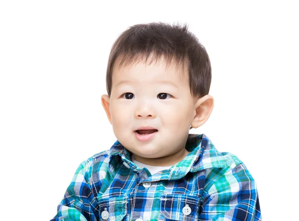 Азиатский мальчик взволнован — стоковое фото