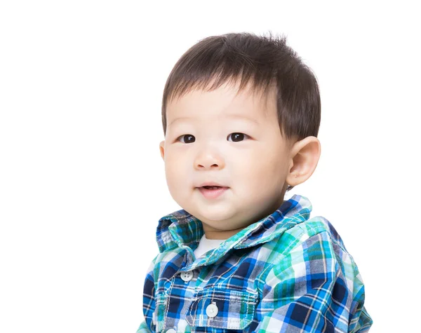 Baby jongen gevoel nieuwsgierigheid — Stockfoto