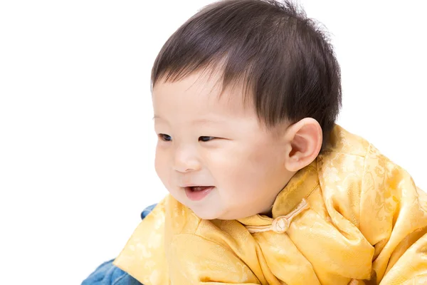 Chinese babyjongen op zoek opzij — Stockfoto