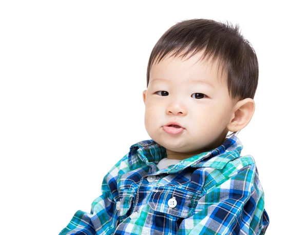 Asiatiska baby boy leende — Stockfoto