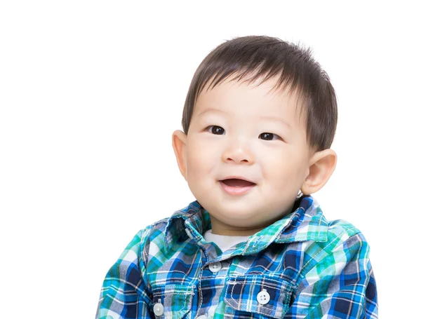 Azië baby jongen glimlach — Stockfoto