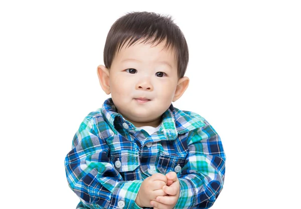 Asiático bebê menino isolado — Fotografia de Stock