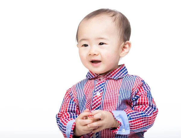 Asiatiska baby boy porträtt — Stockfoto