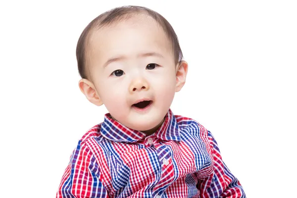 Asiatiska pojke med öppen mun — Stockfoto