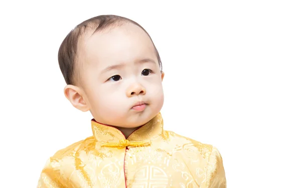 Chlapeček s tradiční čínské kostým — Stock fotografie