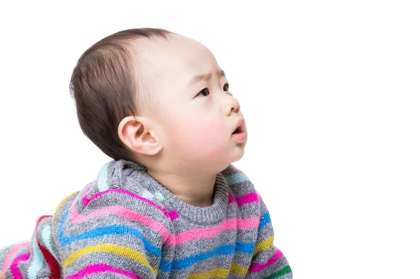 Asiático bebê menino lado perfil — Fotografia de Stock