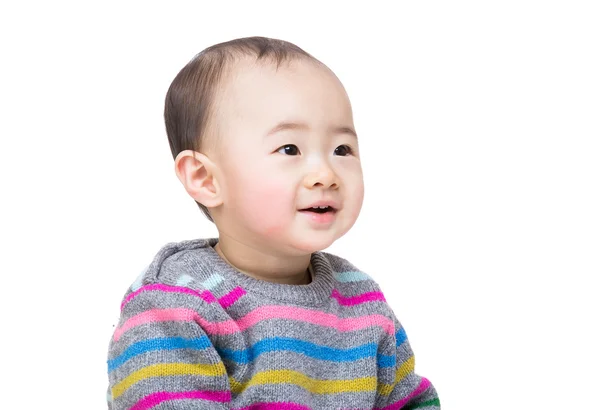 Asian baby boy with a smile on his face — Stock Photo, Image