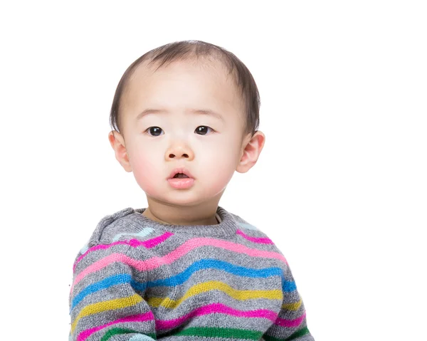 Asian little boy with a surprised look — Stock Photo, Image