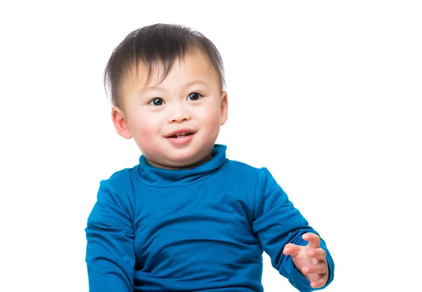 Sonriente asiática bebé niño — Foto de Stock