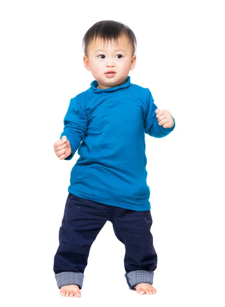 Asian baby boy standing — ストック写真