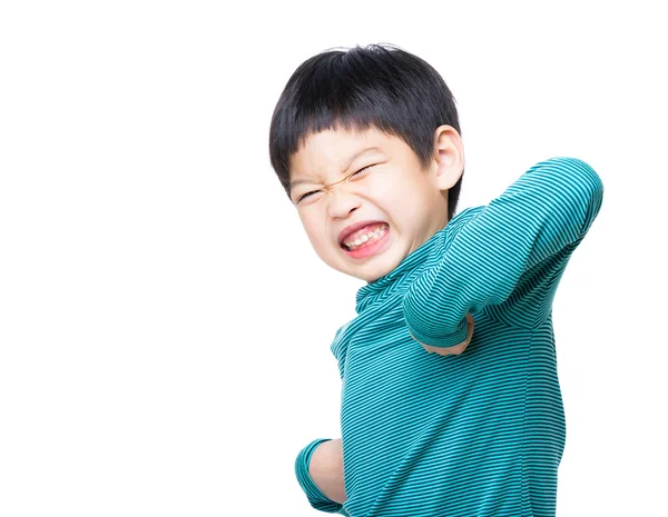 Opgewonden Aziatische kleine jongen — Stockfoto
