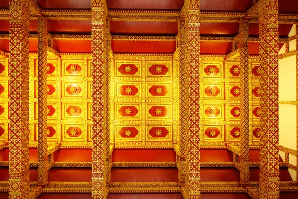 Thaise stijl tempel plafond — Stockfoto
