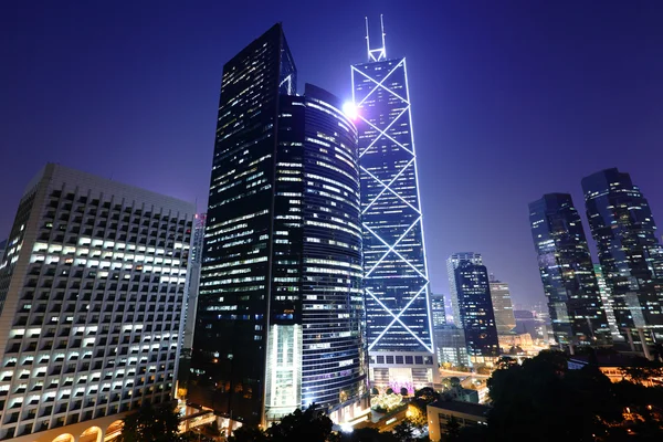 Geschäftsviertel in Hongkong — Stockfoto