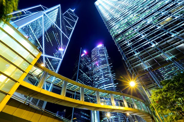Commercial district in Hong Kong