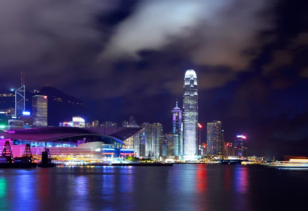 Hong kong stad på natten — Stockfoto