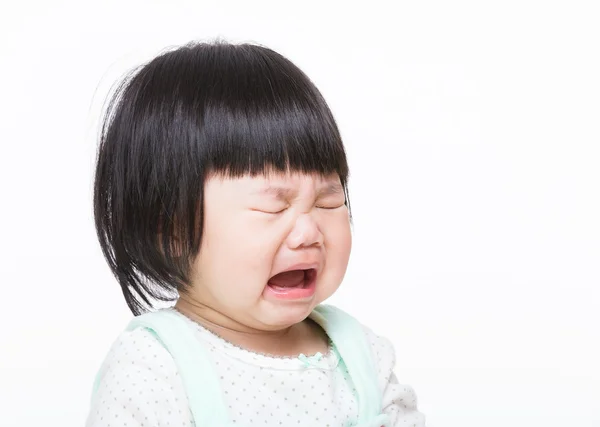 アジアの小さな女の子は泣いています。 — ストック写真