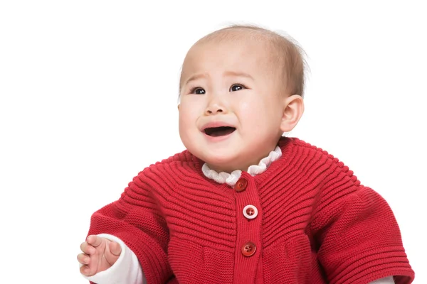 Aziatische babymeisje huilen — Stockfoto