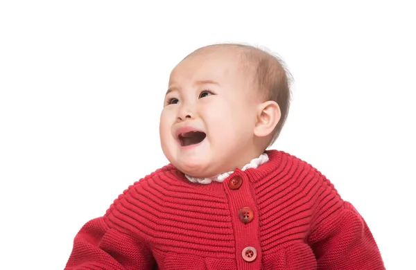 Asian baby girl crying — Stock Photo, Image