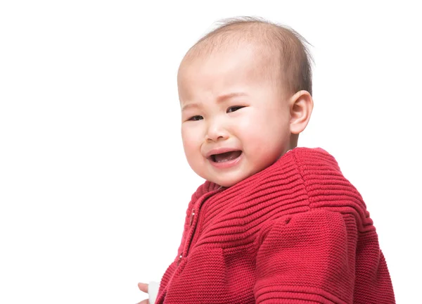 Asian baby girl crying — Stock Photo, Image