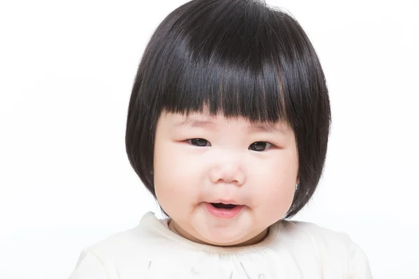 Asiatiska baby flicka leende — Stockfoto