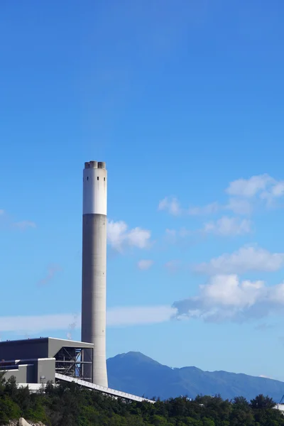 Chimney in power plant — Stock Photo, Image