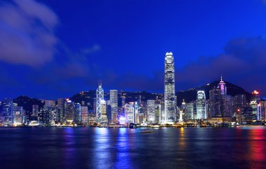 Geceleyin Hong Kong Şehri
