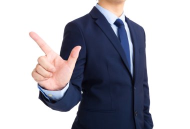 onay işareti ile işadamı