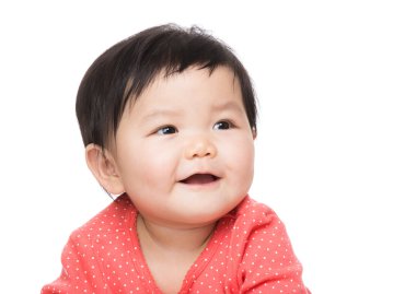 Asya bebek kız gülümseme