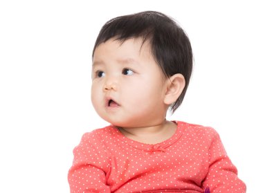 bir yana Asya bebek kız