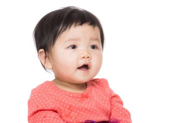 Asya bebek kız gülümseme