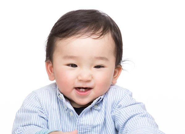 Asiático bebê menino animado — Fotografia de Stock