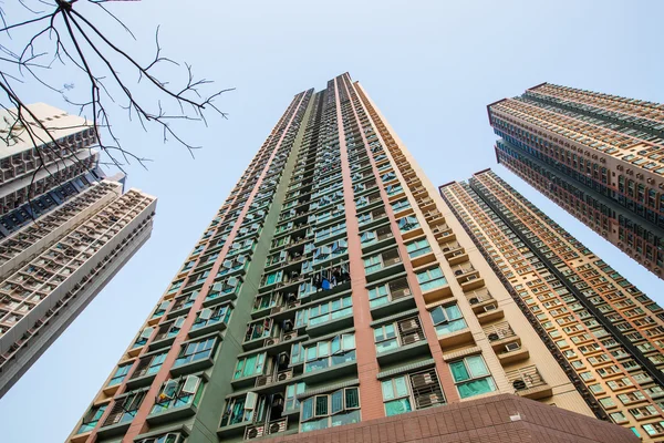 Edifício de apartamentos em Hong Kong — Fotografia de Stock