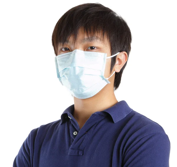 Man met gezichtsmasker — Stockfoto