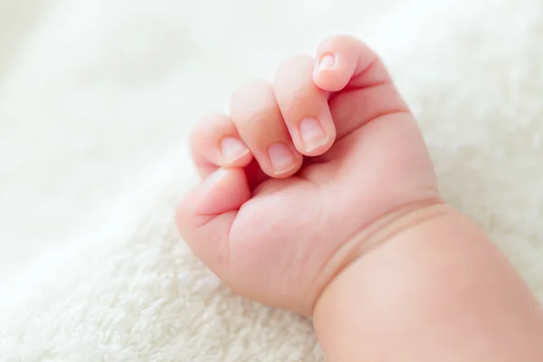 Newborn baby hand — Stock Photo, Image