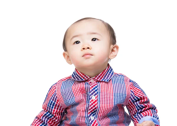 Asiatische Baby Junge suchen nach oben — Stockfoto